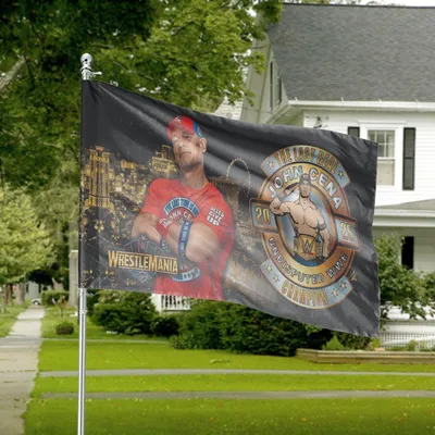 John Cena Wrestling House Flag Gift For Fans, Gift For Fan Horizontal House Flag
