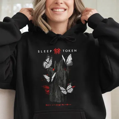 Sale Up To 40 Sleep Token Butterflies Band Logo Hoodie Sleep Token Merch Rock Music Hoodie Gifts For Fans Men Women Top