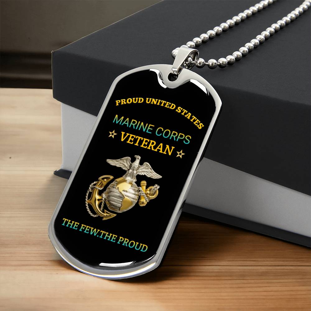 Gorgeous Dog Tag For Usmc Veteran - Army Tag Necklace, Dog Tag