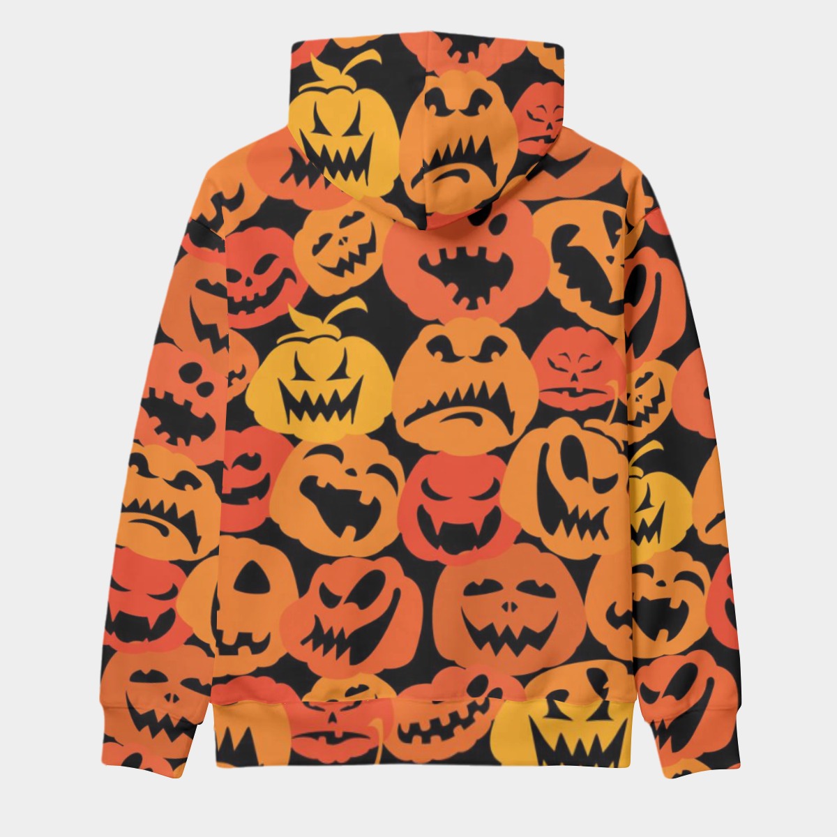 Scary Jack-o’-Lantern Halloween Pullover Hoodie