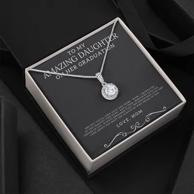 To My Amazing Daughter Necklace - Happy Mother's Day Gift For Daughter From Mom - Mother's Day Necklace For Daughter - Mom To Daughter Necklace Jewelry Gift Love Mom To Daughter Necklace - Mom Anniversary Gift - Mother Daughter Necklace