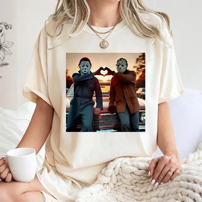 Horror Movies Characters T-Shirt, 90s Horror Movie T-Shirt, Scary Movie T-Shirt, Matching Halloween Gifts, Womenswear