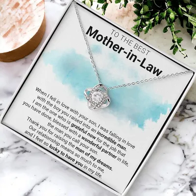 Gift For Mother-In-Law - Wonderful Partner - Love Knot Love Knot Necklace
