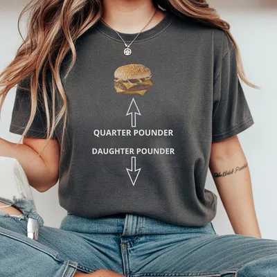 Quarter Pounder Funny T-Shirt Hilarious Fast Food Meme T-Shirt For Men And Women
