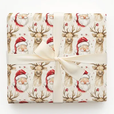 Jingle and Dash - Gift Wrap for Christmas, Holidays Wrapping Paper, Christmas Wrapping Paper