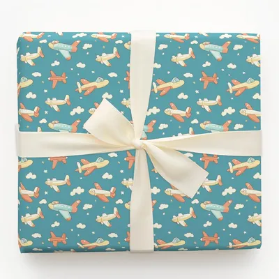 Above the Clouds - Gift Wrap for Christmas, Holidays Wrapping Paper, Christmas Wrapping Paper
