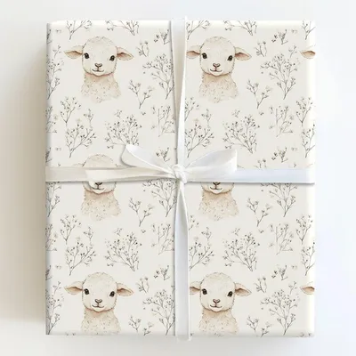 Woolly Wonder - Gift Wrap for Christmas, Holidays Wrapping Paper, Christmas Wrapping Paper