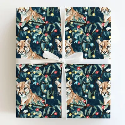 Lights of the Coug - Gift Wrap for Christmas, Holidays Wrapping Paper, Christmas Wrapping Paper