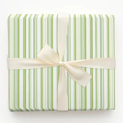 Greenhouse Stripe - Gift Wrap for Christmas, Holidays Wrapping Paper, Christmas Wrapping Paper