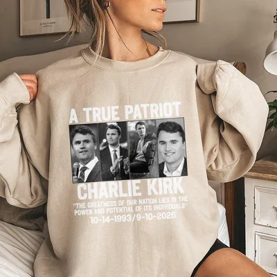A True Patriot Charlie Kirk Sweatshirt Unisex Graphic Sweatshirt Legends Never Die Sweatshirt Patriotic Political Top Gift For Him