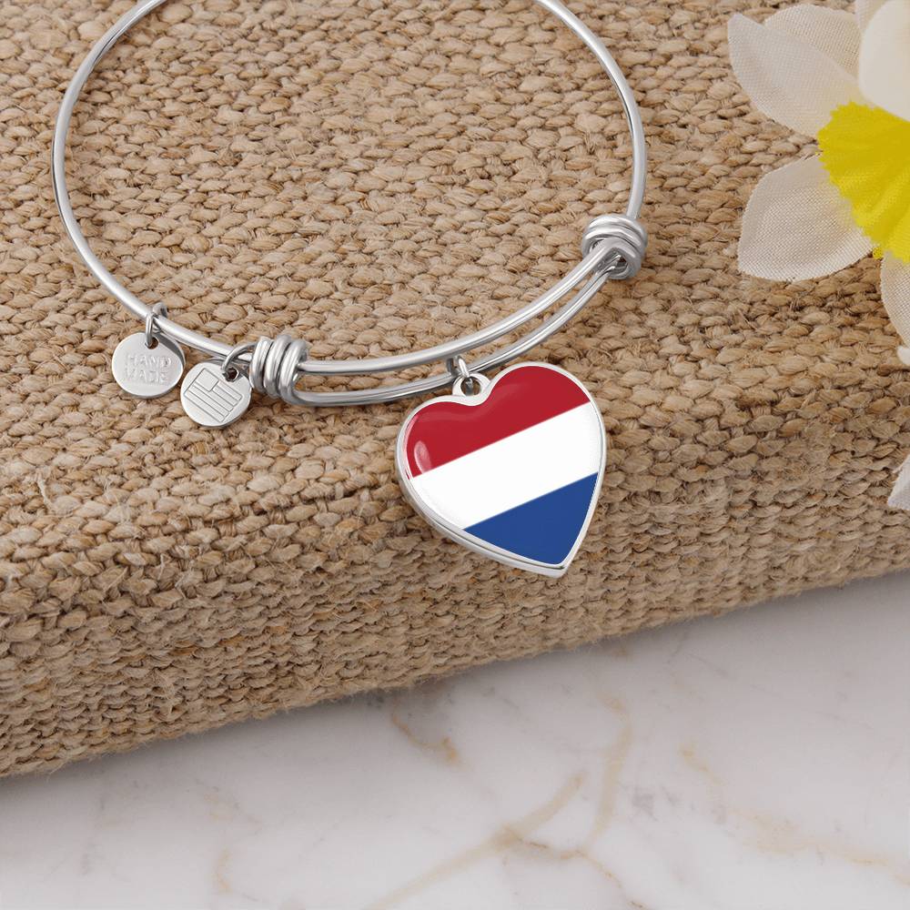 Dutch Flag Bangle Heart Bangle