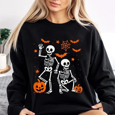 Slightly Subtle Halloween Skeleton Sweatshirt Funny Fdt Pumpkin Sweatshirt Spooky Season Sweatshirt Political Halloween Costume Tops