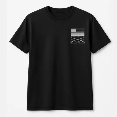 Grunt Style T-Shirt, Strength Through Suffering Skull & Flag Graphic, Military Inspired Unisex Top