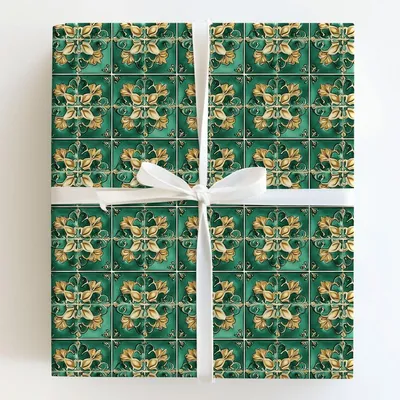 Mint Julep - Gift Wrap for Christmas, Holidays Wrapping Paper, Christmas Wrapping Paper