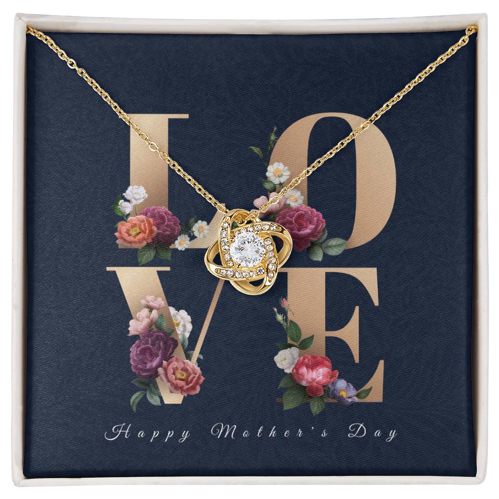 Happy Mother’s Day Necklace | Mother's Day Gift Love Knot Necklace