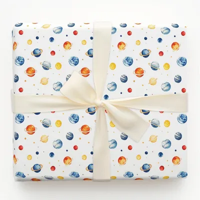 Astro Orbit - Gift Wrap for Christmas, Holidays Wrapping Paper, Christmas Wrapping Paper