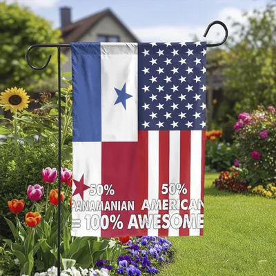American Half Panamanian Flag Panamanian, House Flag Decoration Vertical Garden Flag