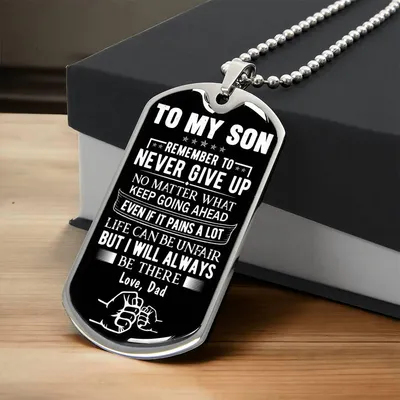 Dog-Tag For Son - Army Tag Necklace, Dog Tag