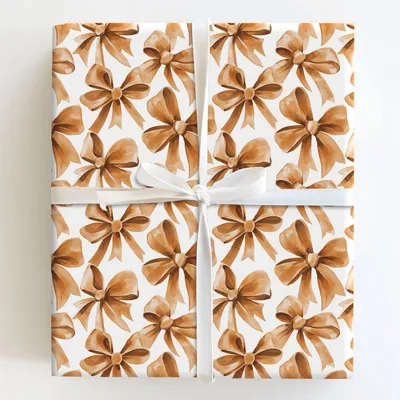 Brown Bliss - Gift Wrap for Christmas, Holidays Wrapping Paper, Christmas Wrapping Paper