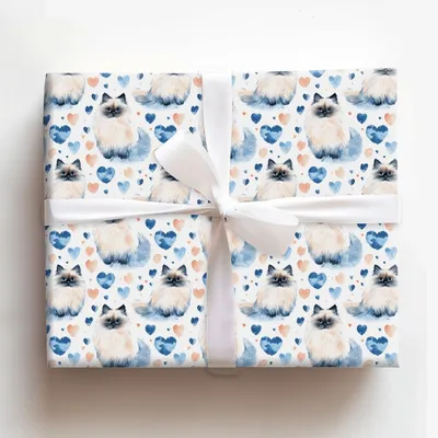 Fluff of Blue - Gift Wrap for Christmas, Holidays Wrapping Paper, Christmas Wrapping Paper