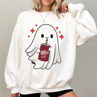 Halloween Ghost Sweatshirt β Funny Skeleton Spooky Season Graphic Pullover