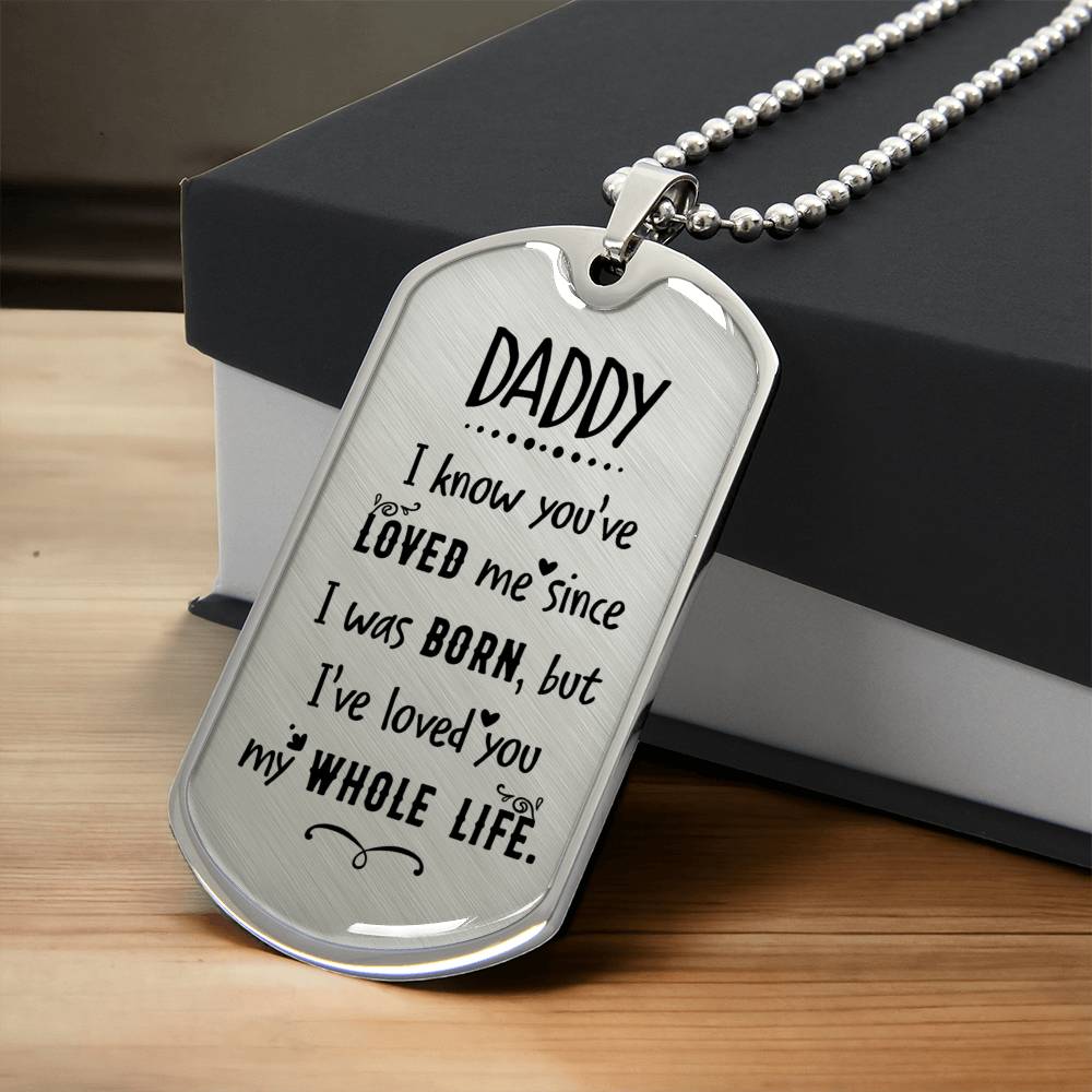 To My Dad Dog Tag Necklace, Gift For Dad From Son, Dad Gift For Father's Day, Unique Gifts For Dad, Birthday Gift For Dad - Army Tag Necklace, Dog Tag
