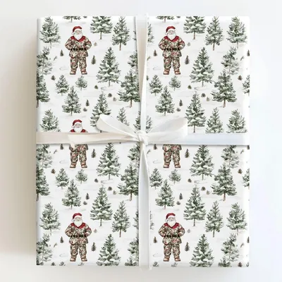 North Pole Marksman - Gift Wrap for Christmas, Holidays Wrapping Paper, Christmas Wrapping Paper