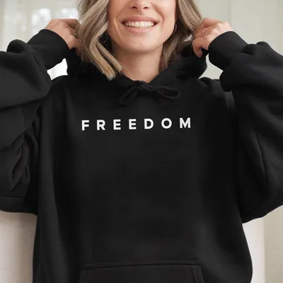 Sleeve Design Charlie Kirk Freedom Hoodie, Freedom Hoodie, Charlie Kirk Hoodie, Patriotic American Hoodie For Men And Women