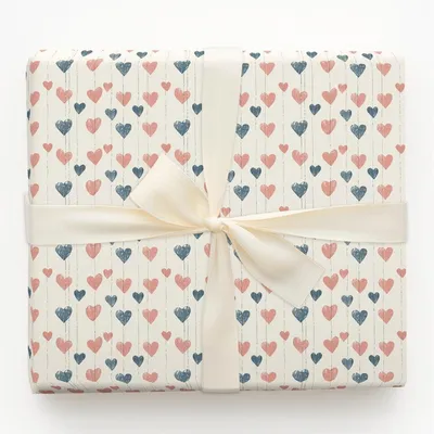 Balloon Hearts - Gift Wrap for Christmas, Holidays Wrapping Paper, Christmas Wrapping Paper