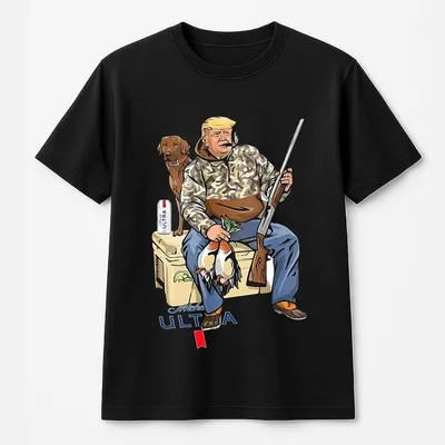 Hunter Trump With Michelob Ultra Beer, Trump And Your Hunt Dog, Hunting Season, Trending T-Shirt, Trump T-Shirt
