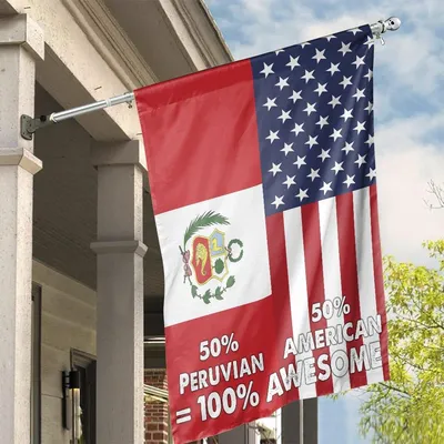 Usa Belize Split Flag Vintage American House Flag With Belize Coat Of Arms Vertical House Flag