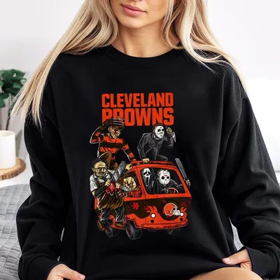 Vintage 32 Teams Halloween Football Black Sweatshirt Horror Character Graphic,Spooky Game Day,Retro Football Merch,Unisex Streetwear Fall Outfit