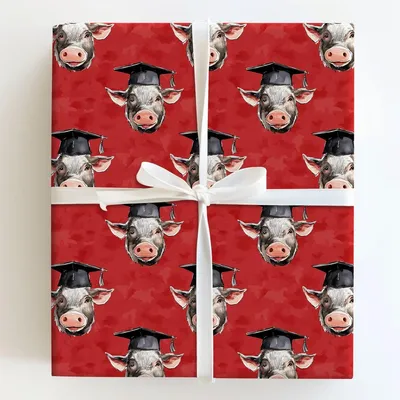 Hog Honors - Gift Wrap for Christmas, Holidays Wrapping Paper, Christmas Wrapping Paper