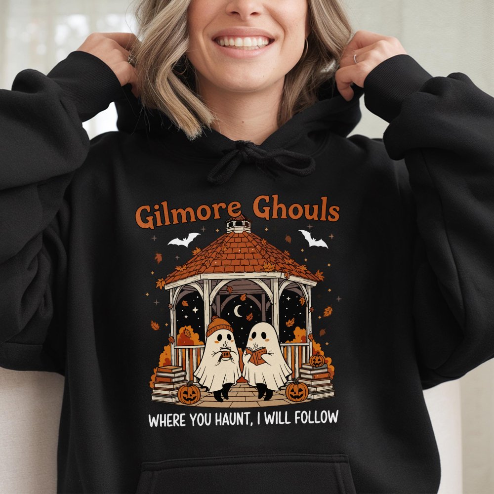 Gilmore Ghouls Hoodie Halloween Fall Vibes Autumn Festival Hoodie Spooky Gilmore Girls Fan Halloween Gift