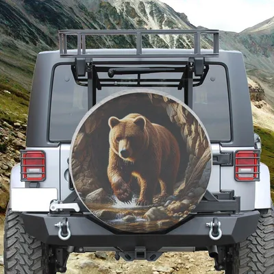 Love Bear Animal Spare Tire Cover With Or Without Backup Camera Hole, Love Bear Animal Spare Tire Cover Spare Tire Cover