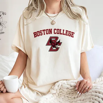 Vintage Boston College T-Shirt Bc Logo T-Shirt Boston Eagles Merch College T-Shirt Boston Fans T-Shirt Cotton