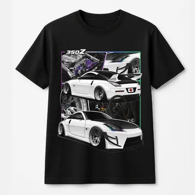 Nissann 350z Car T-Shirt, Car Lover Apparel, Unisex Streetwear Top, Racing Performance T-Shirt, Gift For Car Enthusiasts For Men For Women