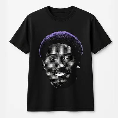 Kobe Bryant Afro Graphic T-Shirt Streetwear Unisex Cool T-Shirt