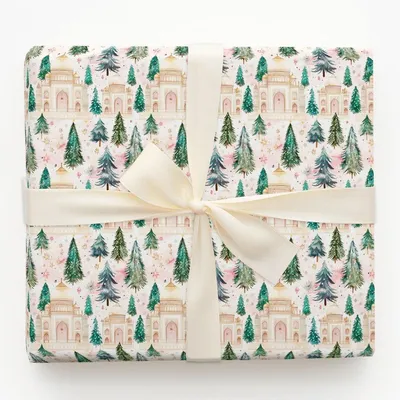 Mumbai Mistletoe - Gift Wrap for Christmas, Holidays Wrapping Paper, Christmas Wrapping Paper