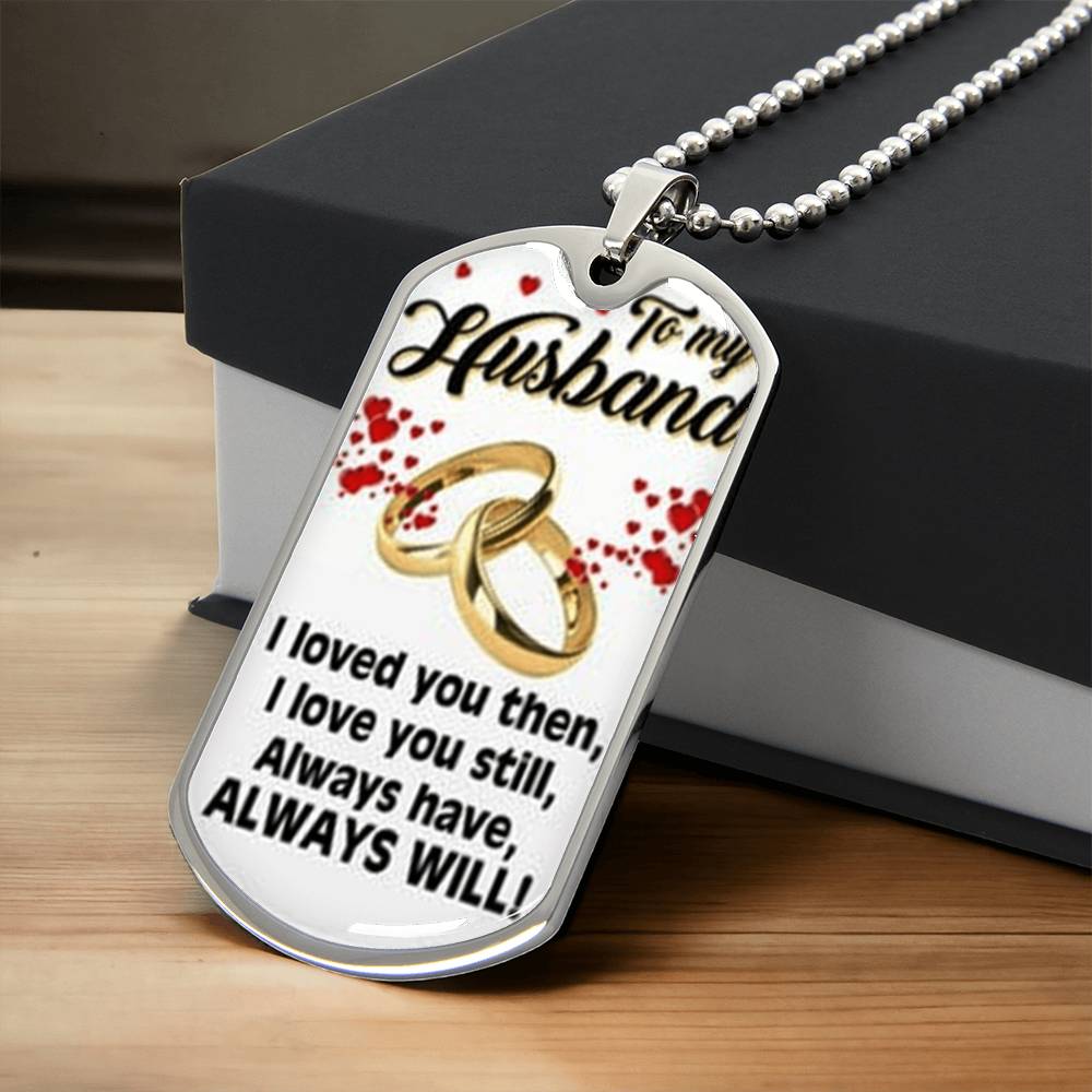 Gift For Husband, Dog Tag, Dog Tag For Husband, Gift For Husband, Form Wife - Army Tag Necklace, Dog Tag