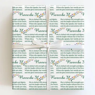 Strength and Dignity - Gift Wrap for Christmas, Holidays Wrapping Paper, Christmas Wrapping Paper