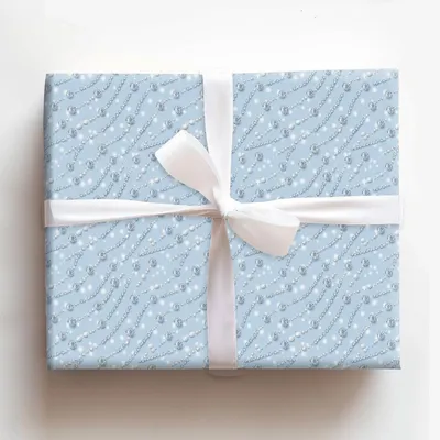 Blue Detail - Gift Wrap for Christmas, Holidays Wrapping Paper, Christmas Wrapping Paper