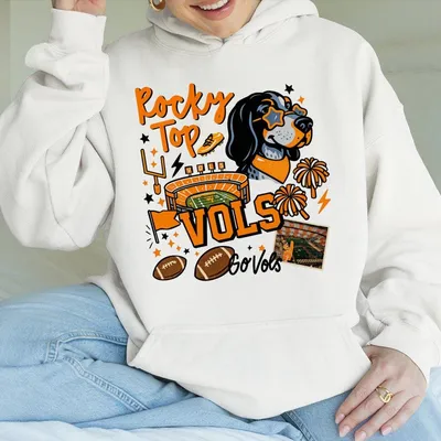 University Of Tennessee Vols Hoodie Hoodie Hoodie Vintage Collage Hoodie Ut Football Graphic Hoodie Sublimation