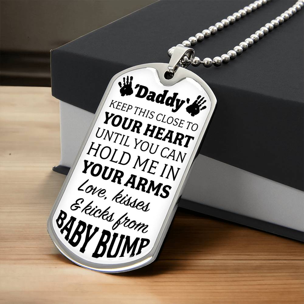 Gift From Bump - Army Tag Necklace, Dog Tag