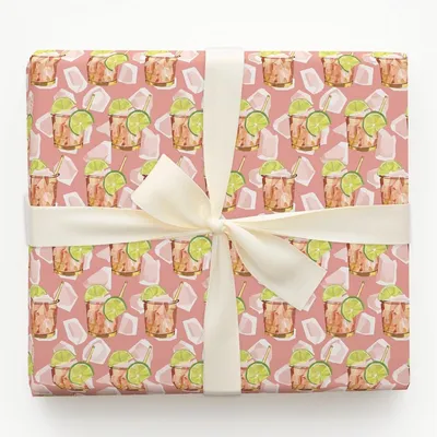 Salt, Lime, and Shine - Gift Wrap for Christmas, Holidays Wrapping Paper, Christmas Wrapping Paper