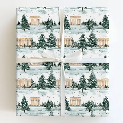 Merry Memorial - Gift Wrap for Christmas, Holidays Wrapping Paper, Christmas Wrapping Paper