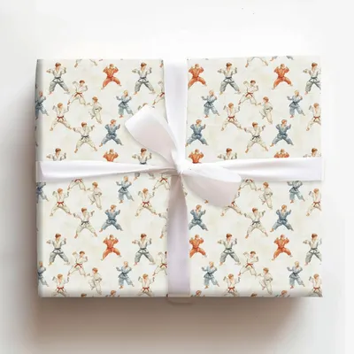 Judo Joy - Gift Wrap for Christmas, Holidays Wrapping Paper, Christmas Wrapping Paper