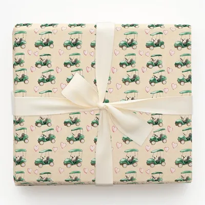 Birdie Kisses - Gift Wrap for Christmas, Holidays Wrapping Paper, Christmas Wrapping Paper