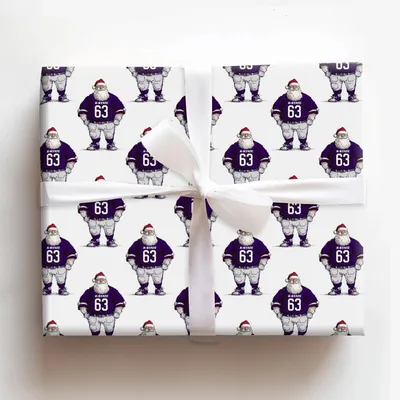 Santa’s K-State Game Plan - Gift Wrap for Christmas, Holidays Wrapping Paper, Christmas Wrapping Paper