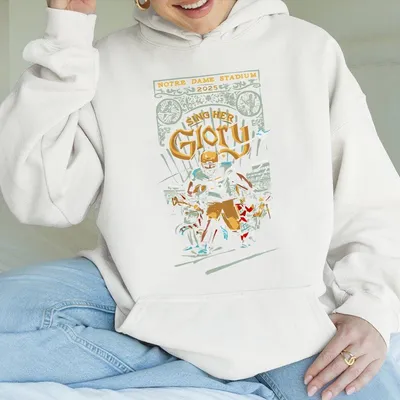 Notre Dame Football 2025 Hoodie Game Day Graphic Hoodie Irish Stadium Fan Hoodie Vintage College Spirit Hoodie Unisex Fall Sport